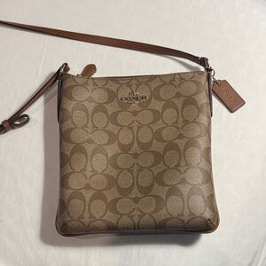 Coach Tan Signature Crossbody Bag